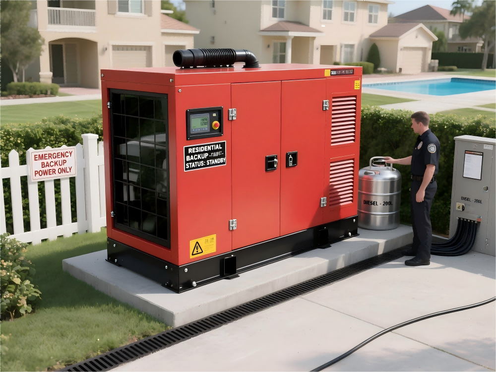 Will a 50 kW generator run a house?